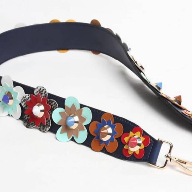 strap bag fendi flower bunga murah