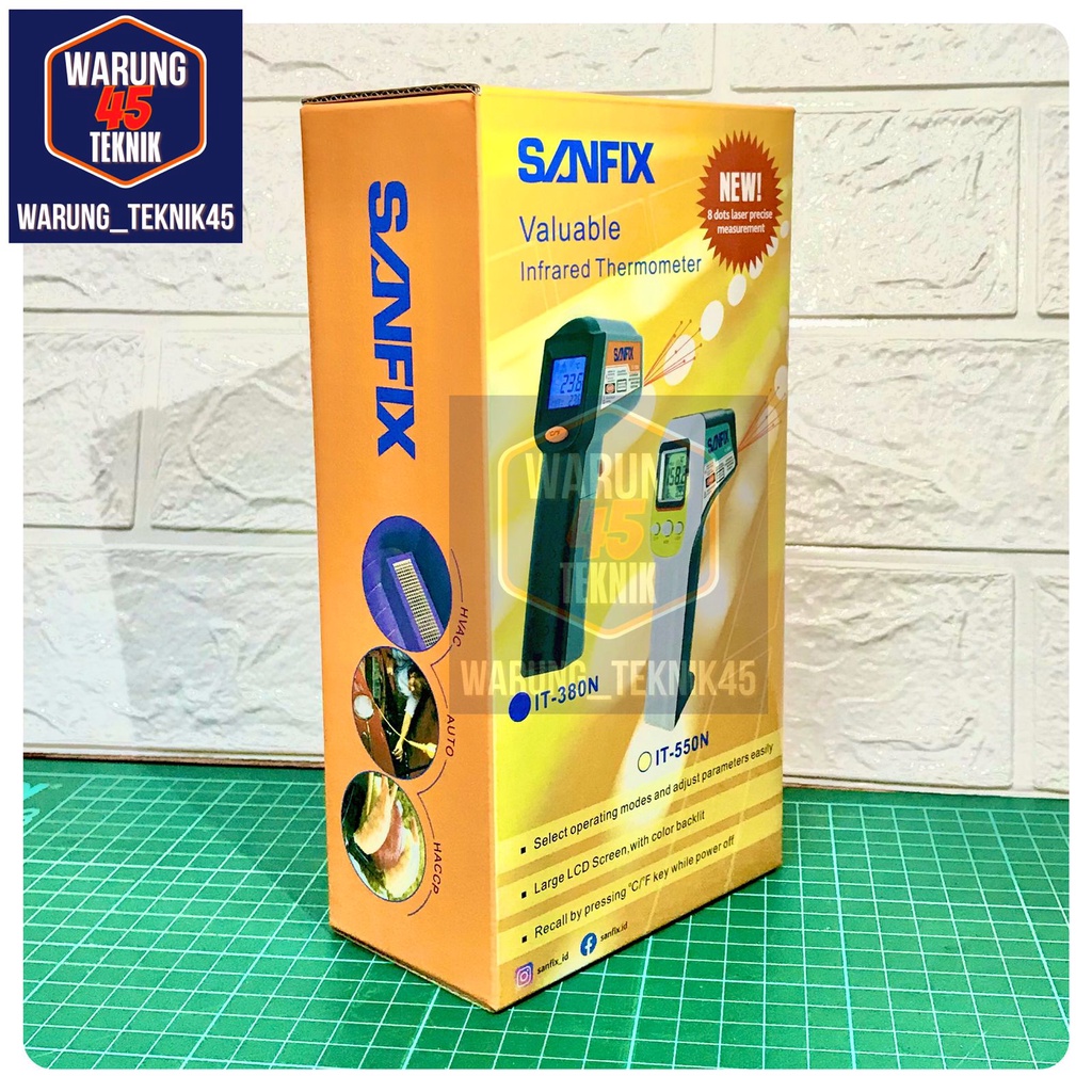 INFRARED INFRA RED LASER THERMOMETER SANFIX IT - 38 IT380 IT 380