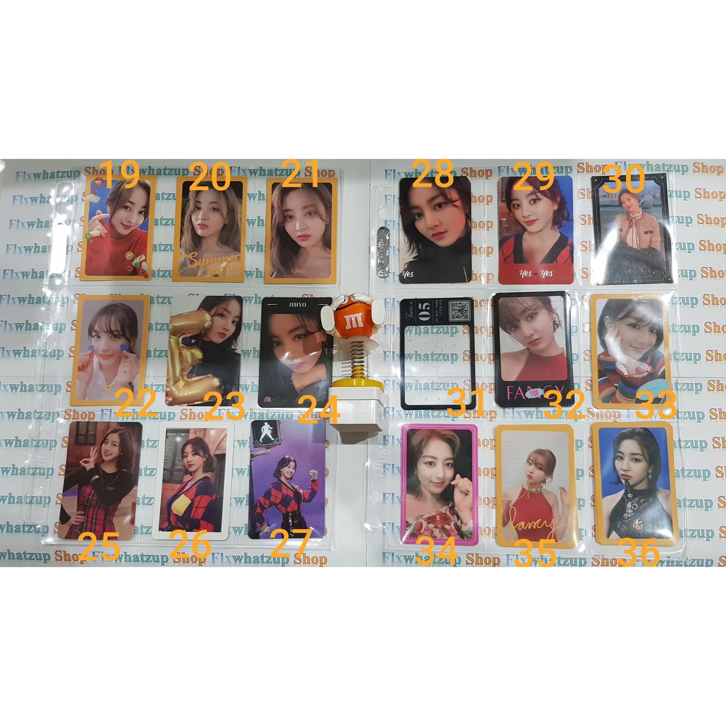 Twice Jihyo Official Photocard (All ERA) - TSB, Page Two, TCL, Signal, WIL, Yes or Yes &amp; Fancy