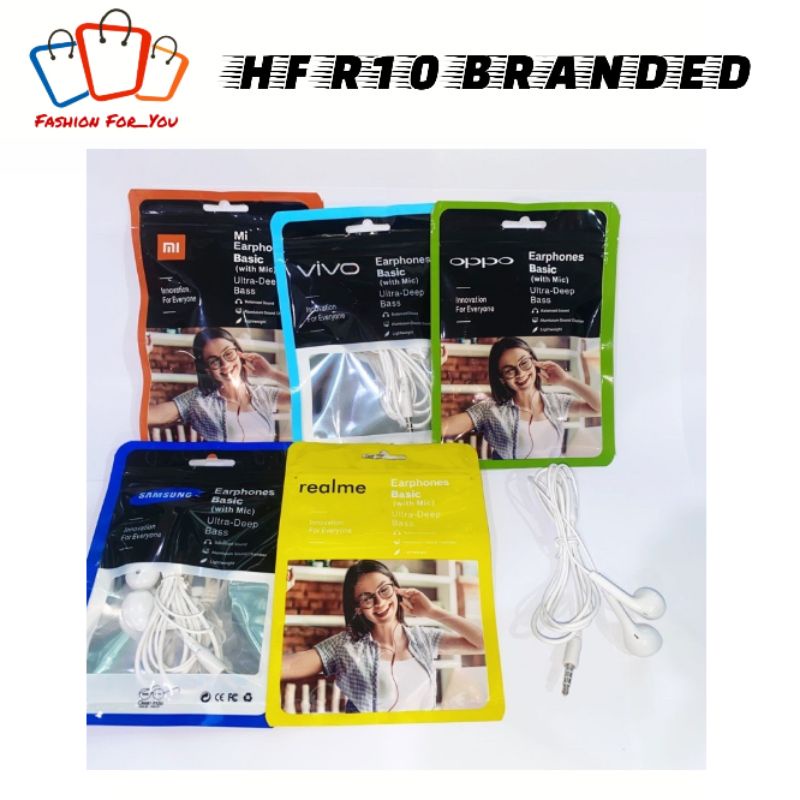 Handsfree/Handset/Earphone Model R10 Branded