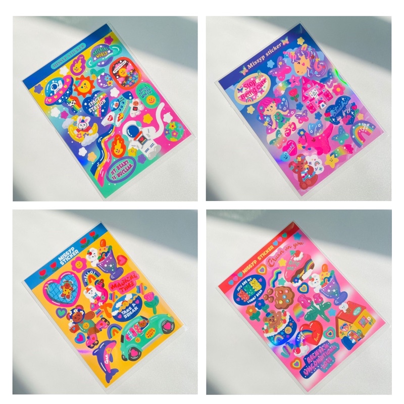 

Rainbow stiker Korea/ Stiker lucu Korea/ stiker deco binder journal/ deco stiker korea/missyp sticker