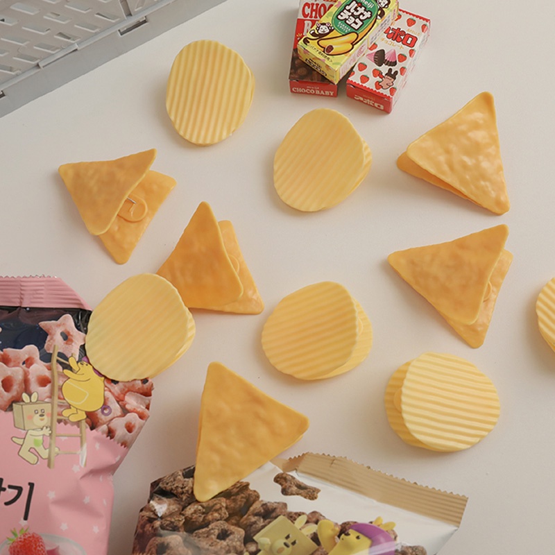 Creative Potato Chips Shape Sealing Clip Cute Paper File Storage Clip