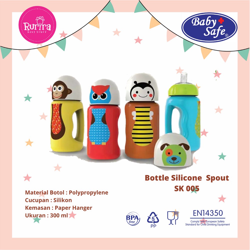 [BEST SELLER] Botol Minum Babysafe - Botol Minum Anak - Botol Minum Plastik