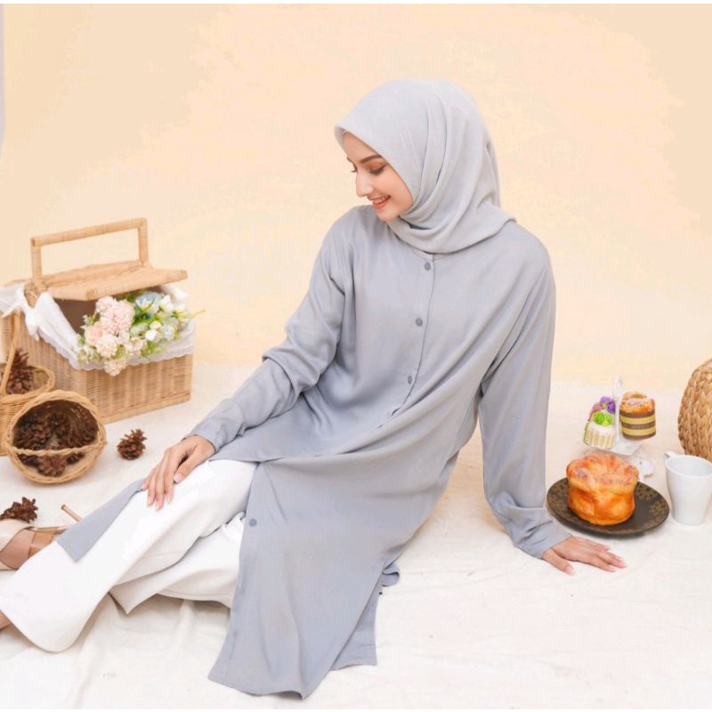 Long Tunik | Tunik Panjanh | Tunik Kekinian Bahan Toyobo Premium