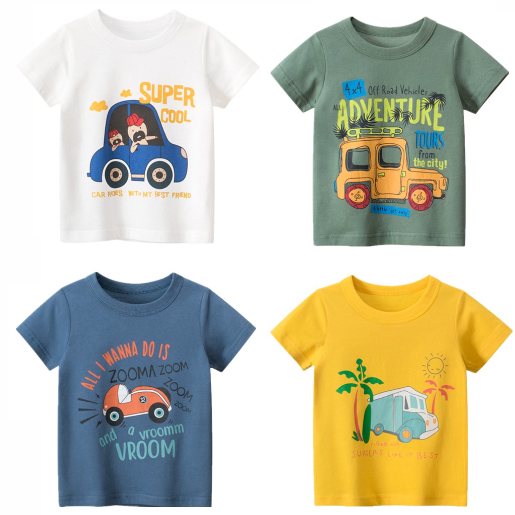 Kaos T shirt Katun Anak Laki laki perempuan Lengan Pendek Kaos T shirt Katun Anak Laki laki perempuan Lengan Pendek