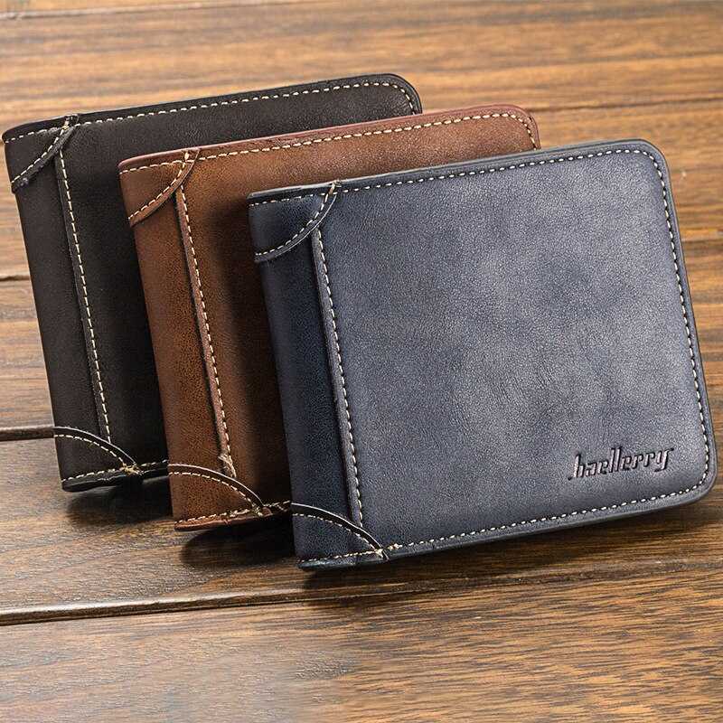 Dompet Bifold Pria Bahan Kulit Sintetis B12