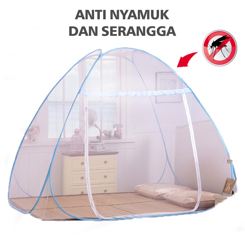 Kelambu Lipat Kelambu Anti Nyamuk Bayi Anak &amp; Dewasa Kelambu Tempat Tidur - Universaldekorasi