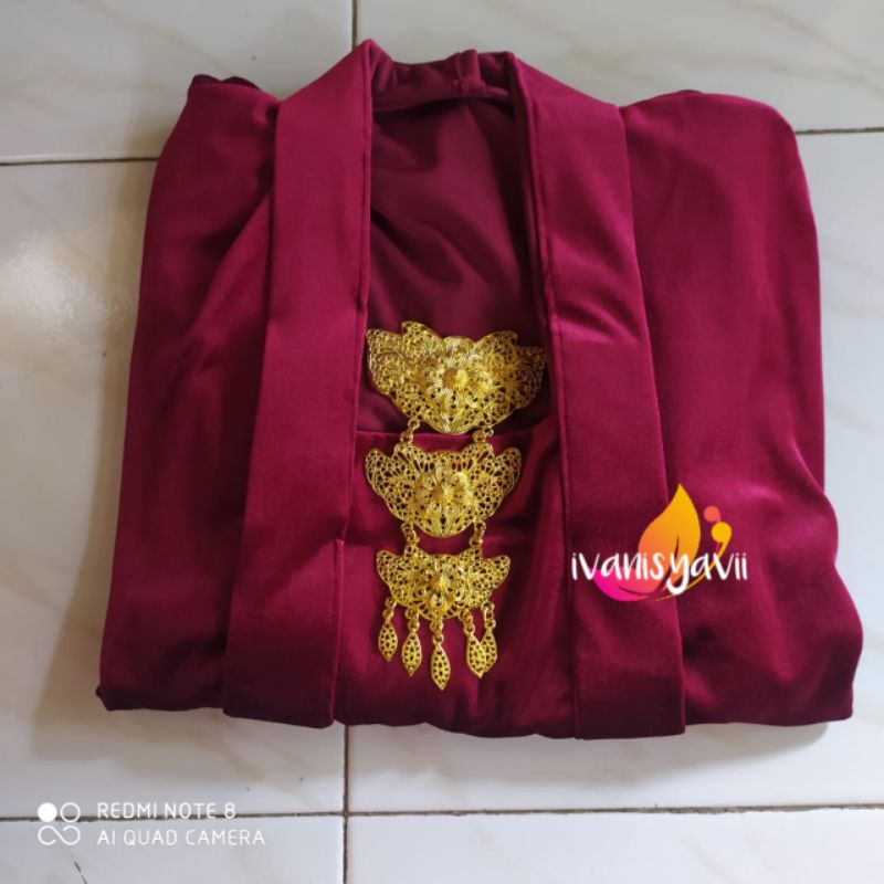 Baju Prewed Adat Jawa / Hewes (Maroon/ Hijau/ Hitam)