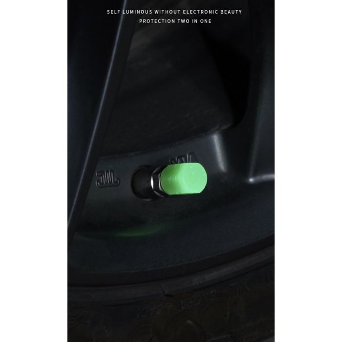 FMFIT UNIVERSAL FLUORESCENT CAR TIRE VALVE CAPS