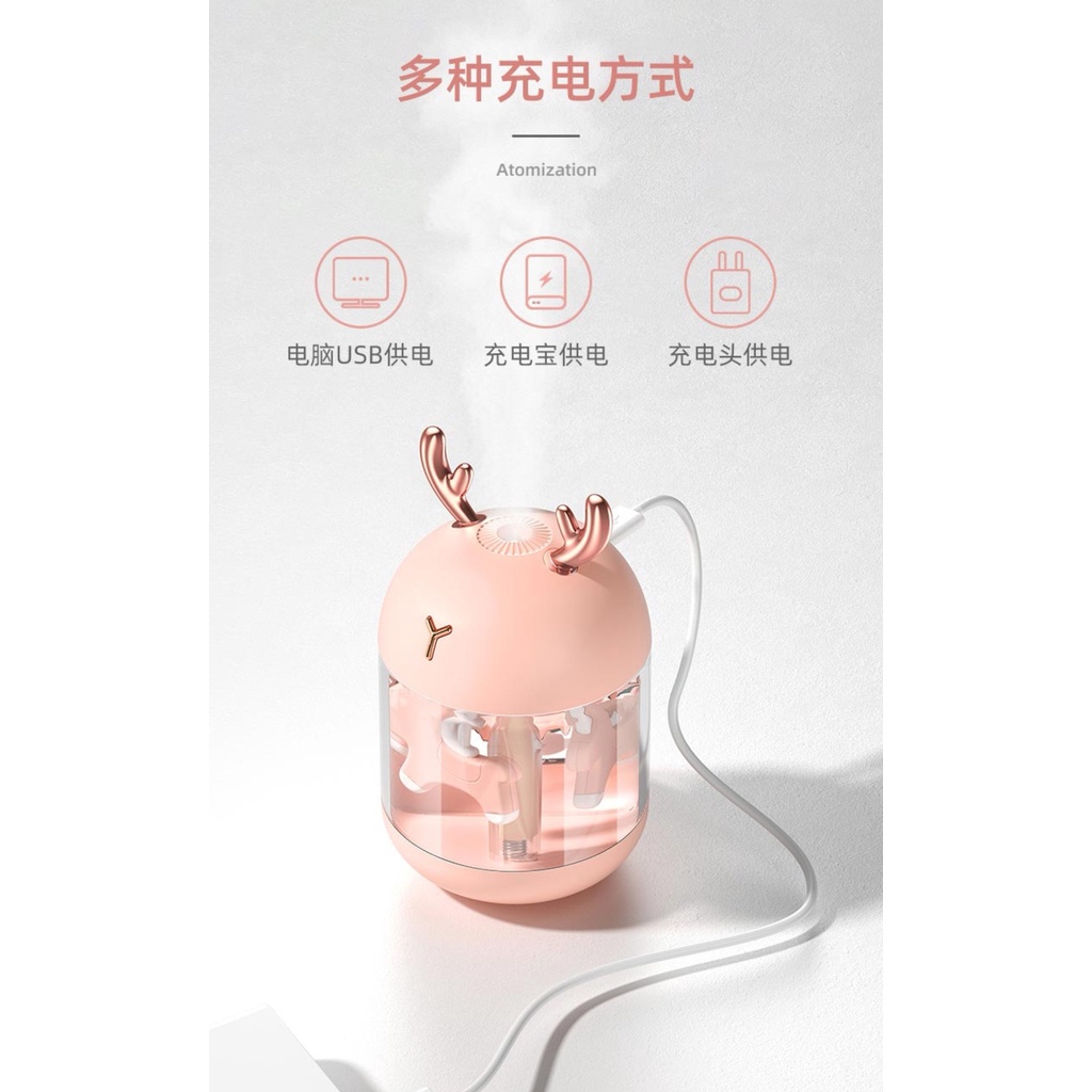 Diffuser Aromatherapy 300 ML K5 Led Light - Oil Aromatherapy - Pengharum Ruangan