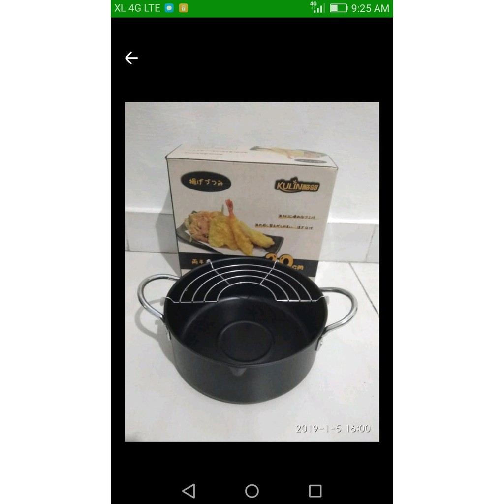 Promo Panci Masak Goreng Dengan Tatakan Tempura Nabe