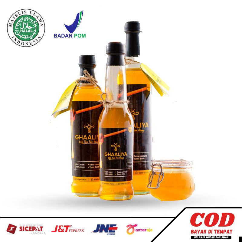 

Madu Murni GHALIYA Nektar Kopi 100% Alami - Madu Asli Pure Natural Raw Honey Premium Original