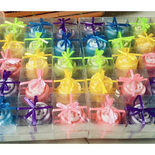 SOUVENIR LILIN AROMATRAPHY KEMASAN MIKA 50 Pcs