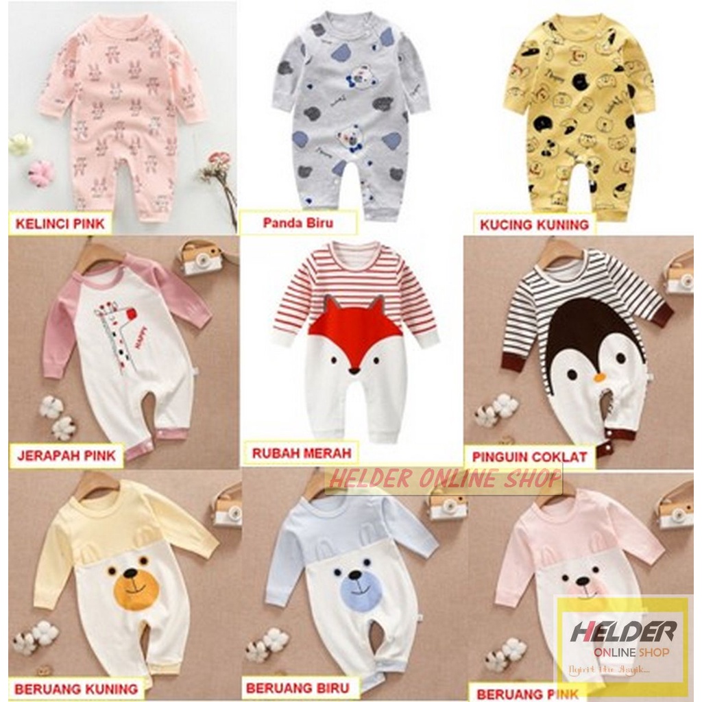 JUMPER BAYI LENGAN PANJANG BAJU BAYI ANIMAL SERIES