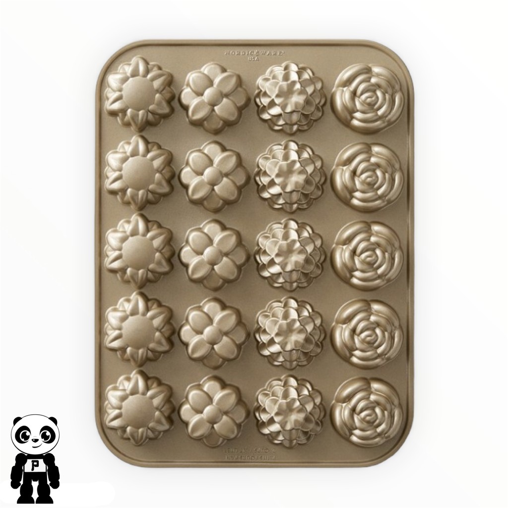 Nordic Ware Flower Petit Fours Pan Williams Sonoma Cetakan Kue