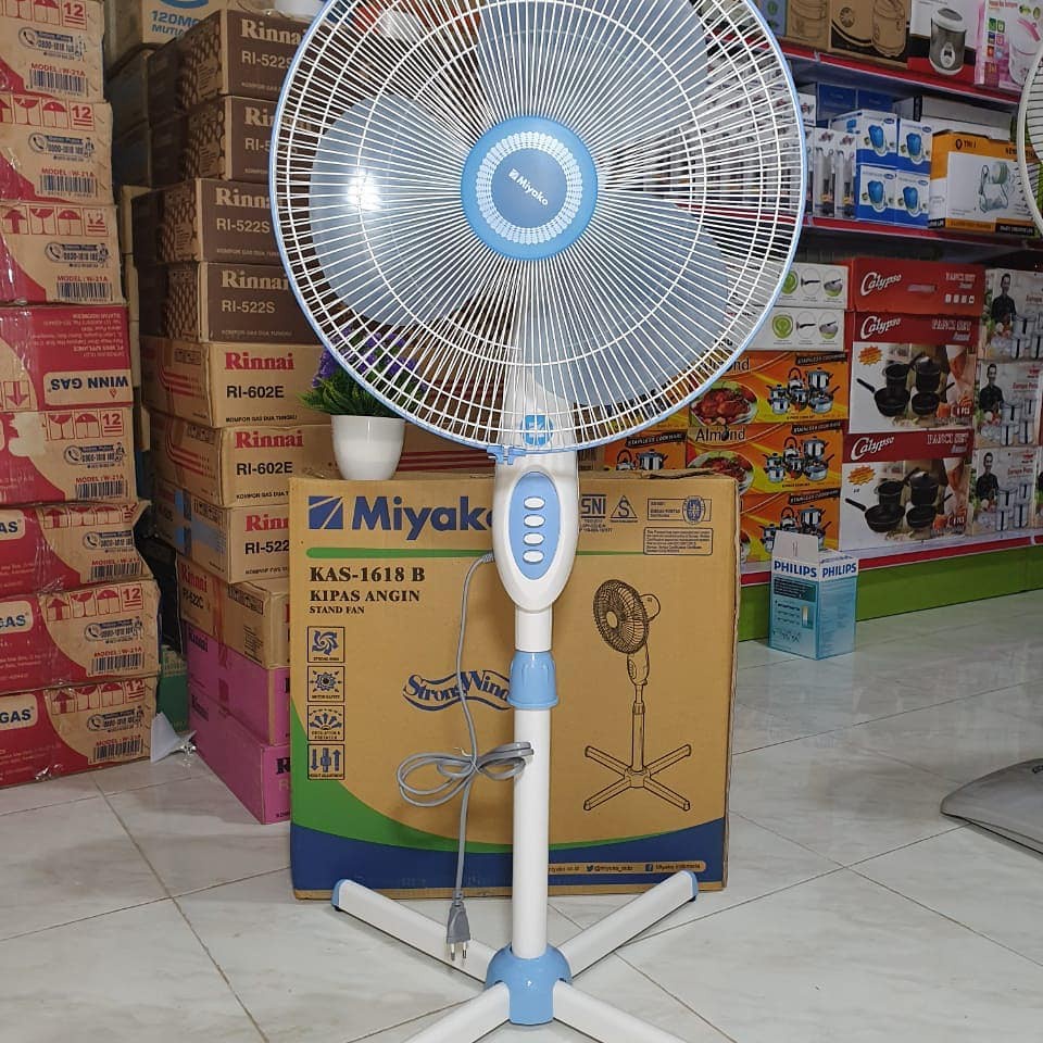 KIPAS ANGIN MIYAKO Stand Fan 16&quot; KAS-1618 B 16INCH KIPAS BERDIRI ORI