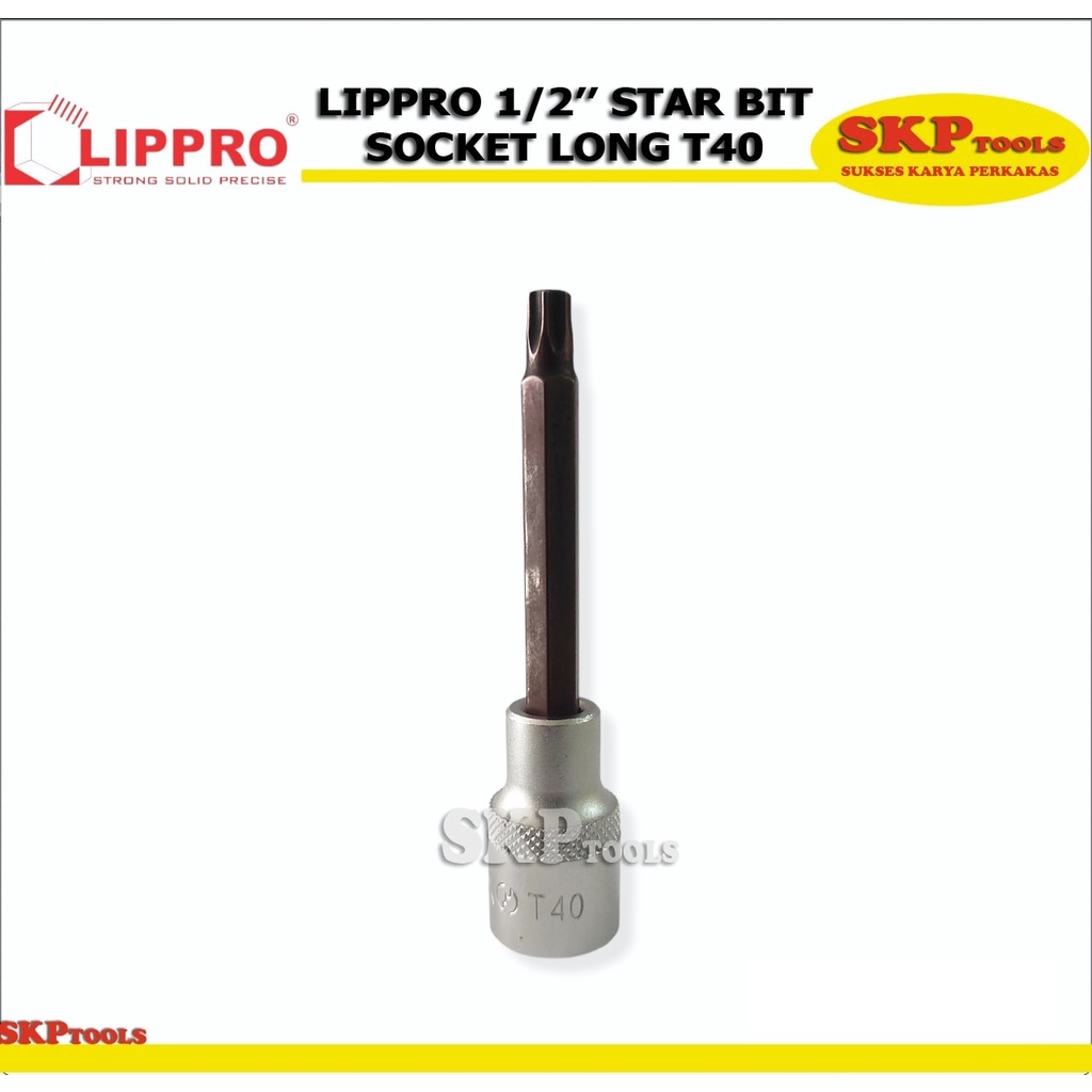 LIPPRO 1/2'' STARBIT SOCKET LONG T40 (3410TTL-T40)