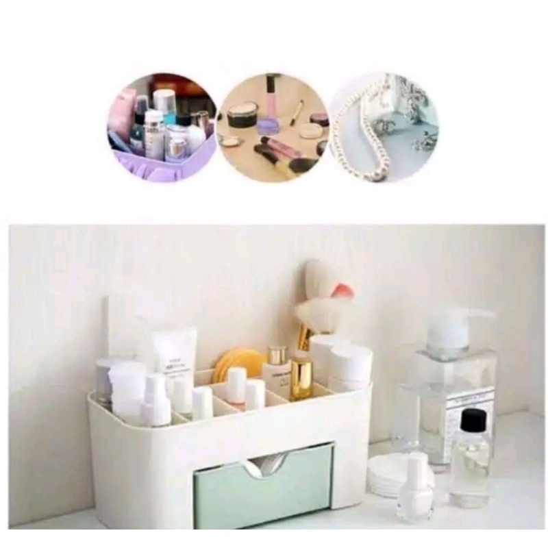 KOTAK RAK MAKEUP PENYIMPANAN MAKEUP MURAH LUCU STORAGE MAKEUP. FREE BUBBLE WREP