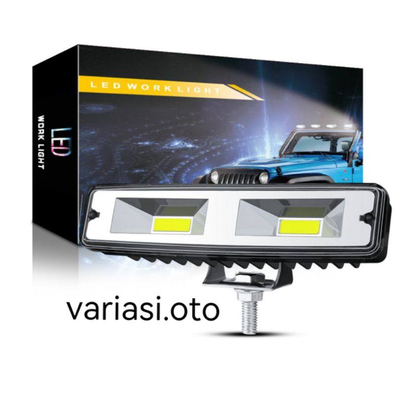 LAMPU TEMBAK SOROT LED BAR CREE CWL WORKLIGHT COB 48W DAN 16 MATA 36W 12VOLT LAMPU LED MOBIL&amp; MOTOR