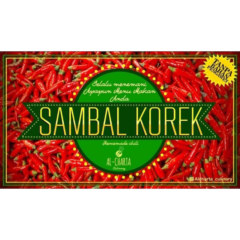 

SAMBAL KOREK ANEKA VARIAN RASA, SAMBAL TERI, SAMBAL KLOTOK, SAMBAL PETE, SAMBAL ORIGIN