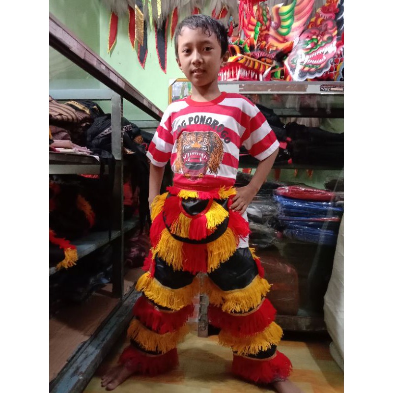 Setelan baju barongan PAUD, TK, SD, celana barongan , celana jaranan, barongan