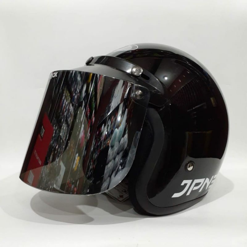 HELM BOGO DEWASA JPN RETRO ARC ORIGINAL KACA DATAR STANDART