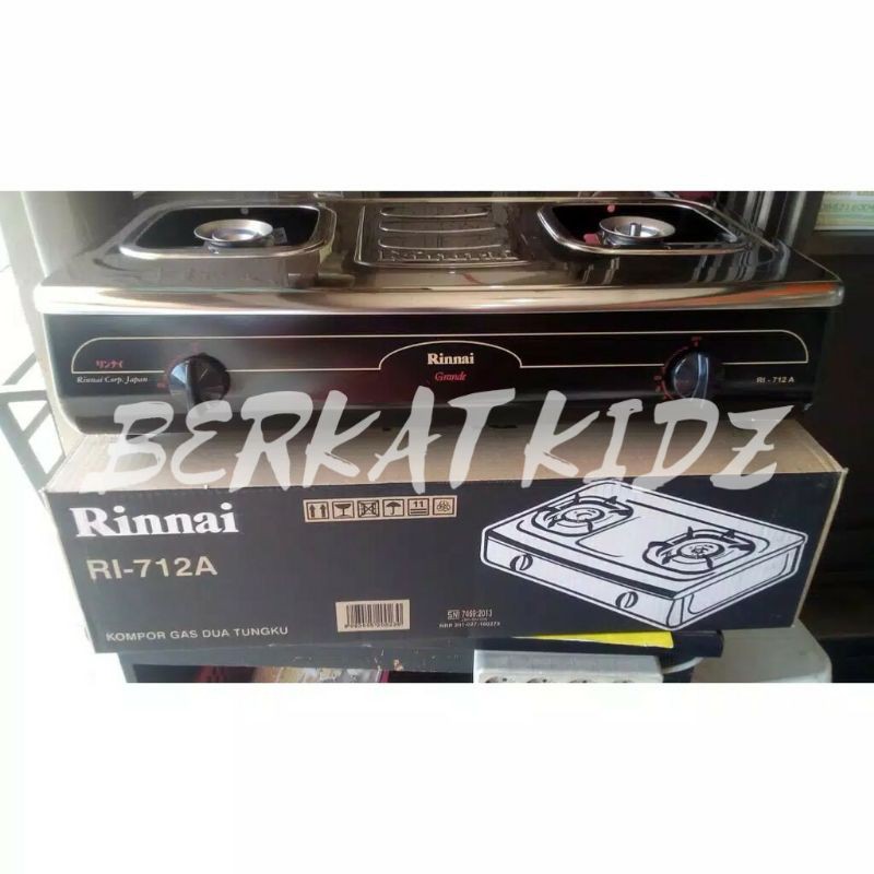 kompor Rinna Ri712A Stainless 2 Tunggu Api Lilin Burner Kuningan