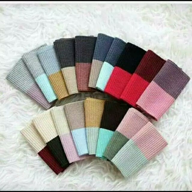 Bandana Ciput Rajut 2 WARNA Bahan rajut &quot;KIRIM RANDOM&quot;