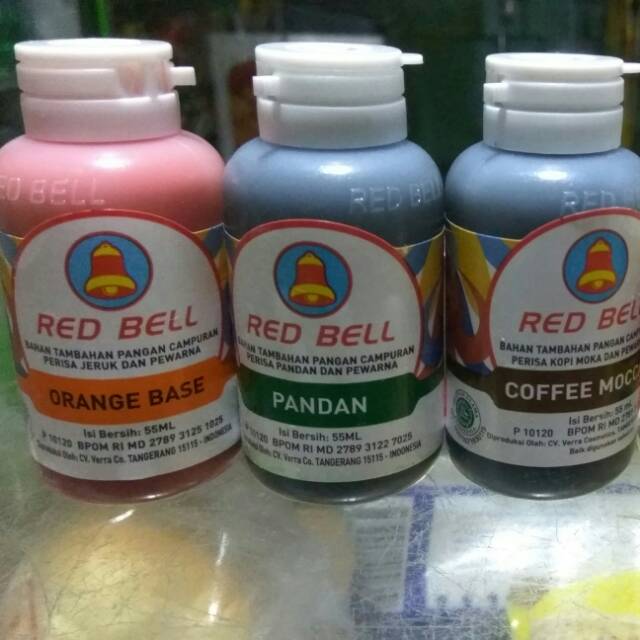 Pasta Redbell Pandan/ Red Velvet / Durian 55 ml