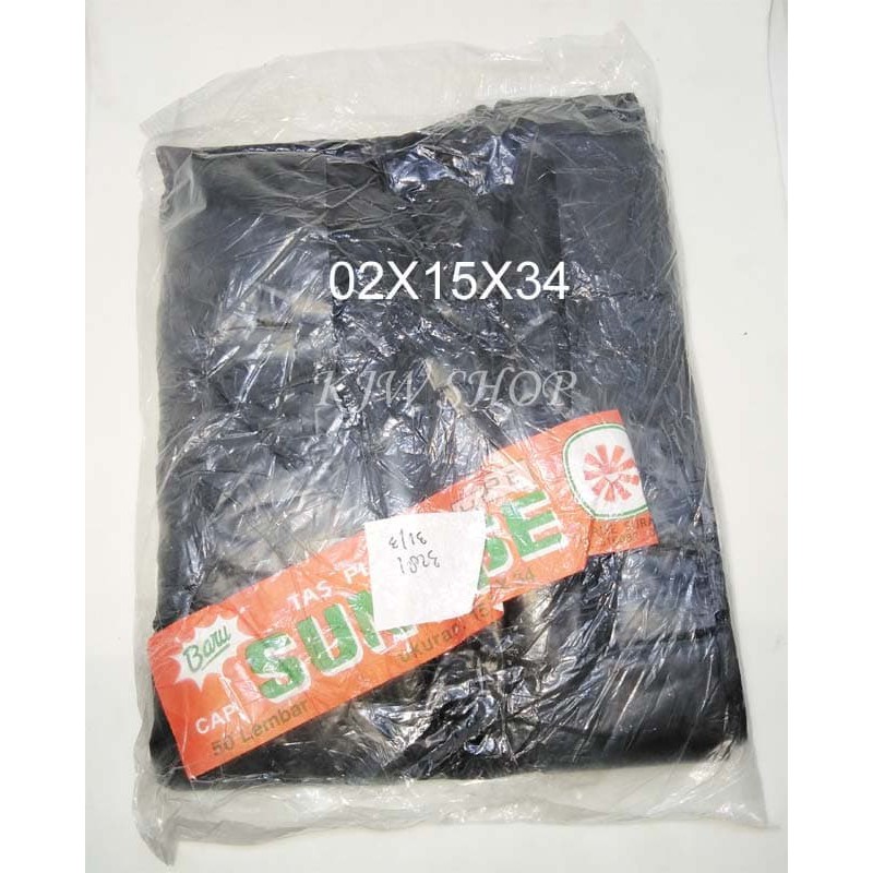 Tas Kresek Kantong Plastik Hitam 02x15x34 Tebal Paking Kresek Hitam 15 x 34 Tas Kresek 02 x 15 x 34 
