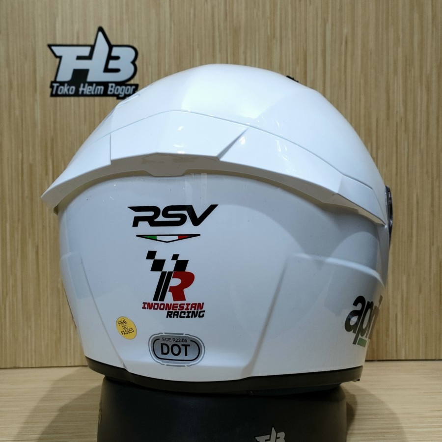 HELM RSV SV300 White custom stiker Aprilli