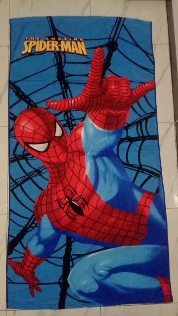 Handuk Karakter handuk jumbo handuk anak souvenir hadiah spiderman car hellokitty mickeymouse batman-5