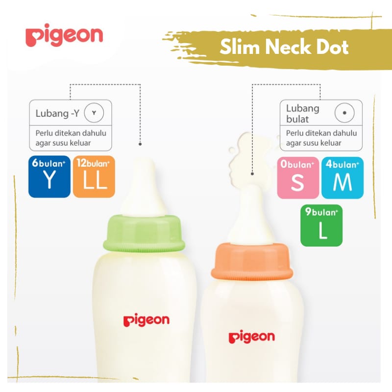 LAKUKU - PIGEON Dot Peristaltic Plus 3 Blister M &amp; L - Soft Touch Dot Bayi