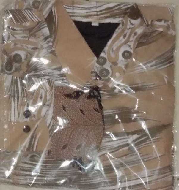 Praja V2 Abstrack Kemeja Batik Pria Panjang Full Furing By Anjani