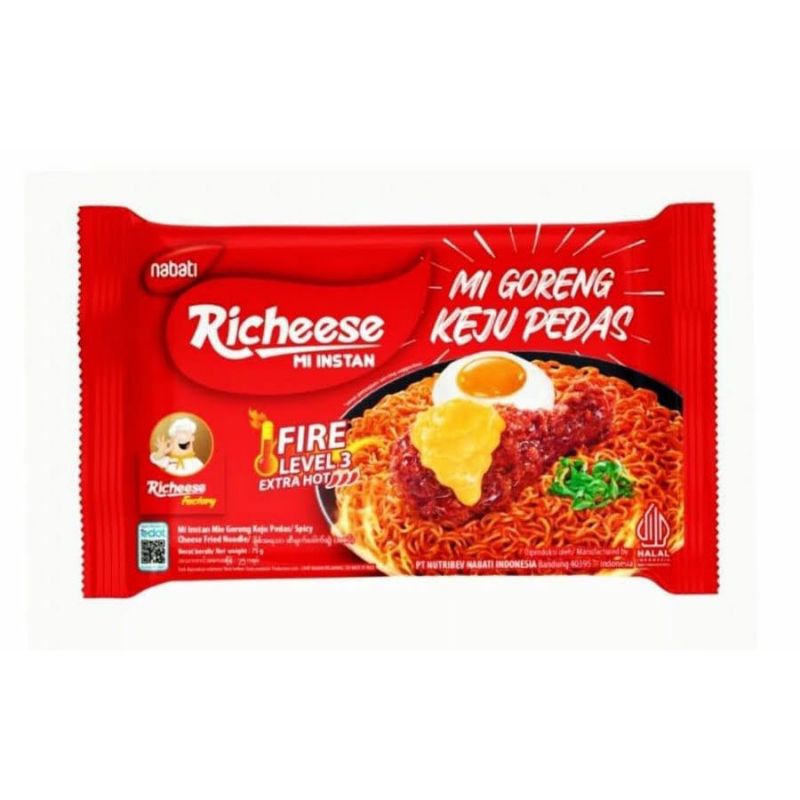 

mie richeese nabati level 3