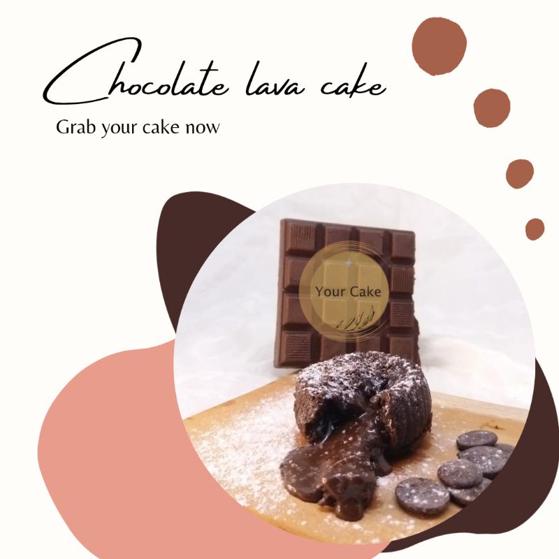 

2 pcs choco Lava Cake