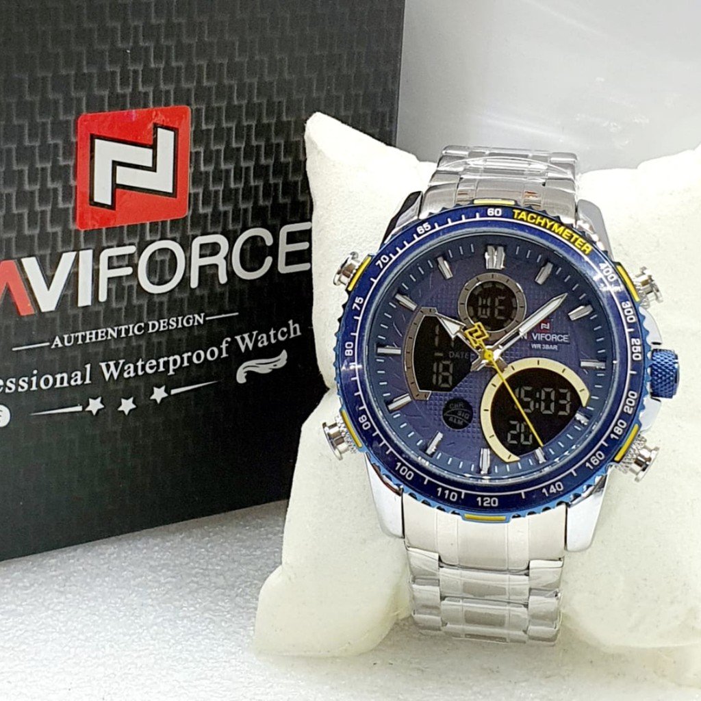 Jam Tangan Pria Naviforce NF9182 Dual Time | Jam Tangan Murah | Original Garansi Resmi.