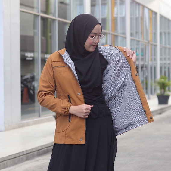 Jaket Parka Wanita Muslimah Model Korea Kualitas Premium