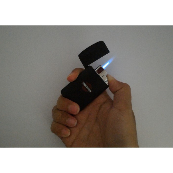 PROMO KOREK API GAS HARLEY DAVIDSON HD 3728 HITAM MANCIS LAS LIGHTER UNIK