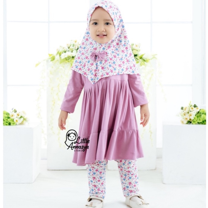 Nayla Set Kids Setelan Baju Muslim Anak Fashion Terlaris / Setelan Baju Muslim Anak