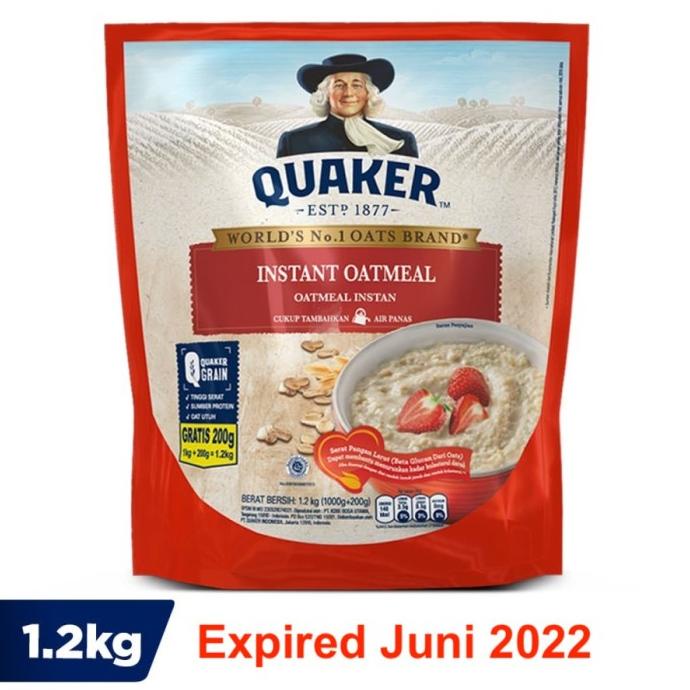 

Diskon Quaker Instant Oatmeal 1200 1.2 Kg Diskon