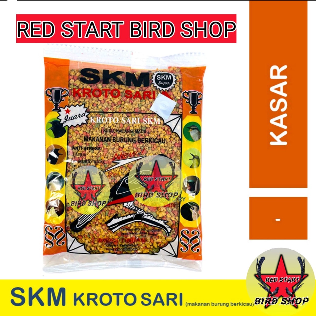 SKM KROTOSARI - VOER PAKAN BURUNG BERKICAU - SKM KROTO SARI KASAR &amp; SKM KROTO SARI HALUS