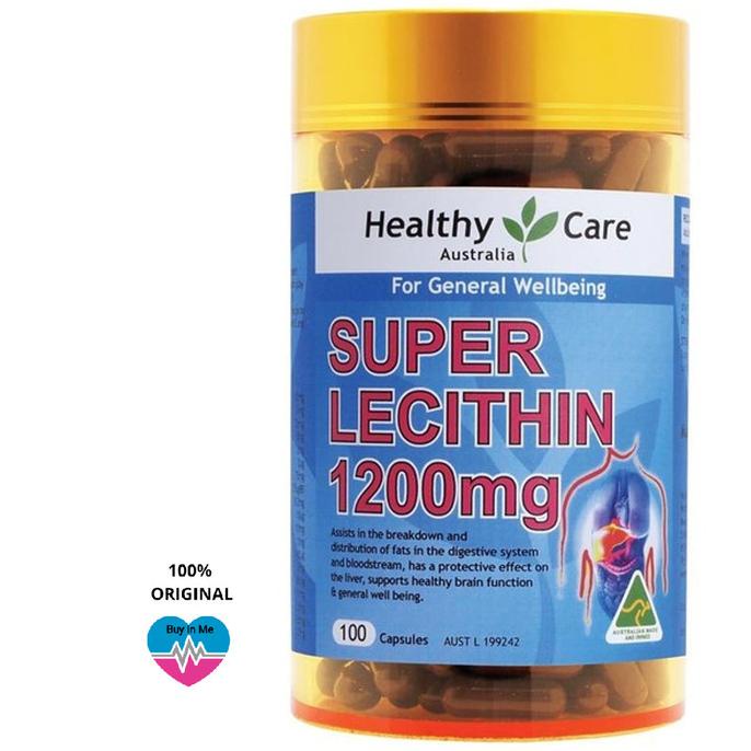 Healthy Care Super Lecithin 1200Mg 100 Capsules - Healthy Care Lecitin