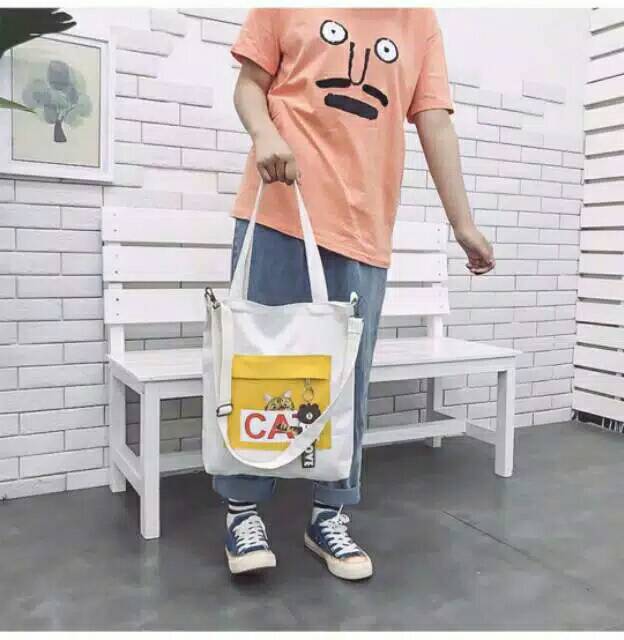 Tote bag 3in1 style gaya korea msakini/seri CAT 02