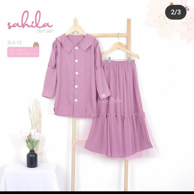 KANNA SET KIDS / PAKAIAN ANAK USIA 7 SAMPAI 13 TAHUN / KANNA SET TUNIK PLUS ROK SET ANAK PEREMPUAN /