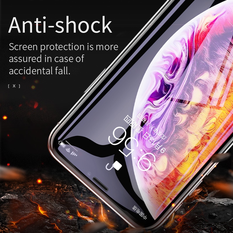 Pelindung Layar Tempered Glass 3d Anti Gores Untuk iPhone XR