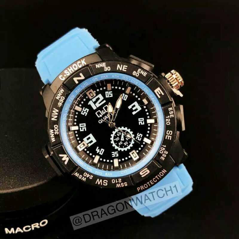 jam tangan QQ unisex free kotak