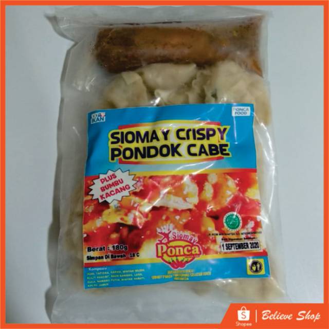 

Siomay crispy pondok cabe 180 gr