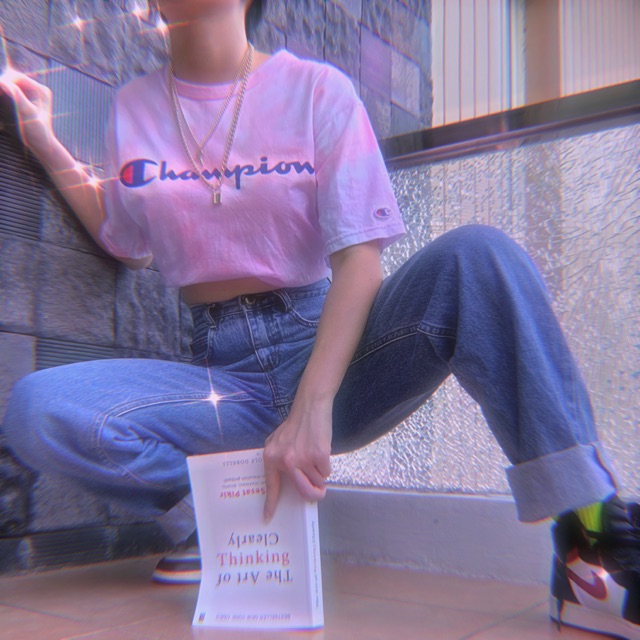 Champion tie dye tee tshirt