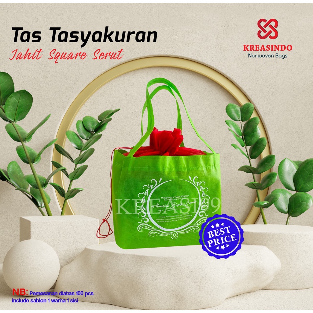 

Tas Berkat Tas Walimahan Spunbond Serut 22x22x35 cm MURAH & HIGH QUALITY ..!!